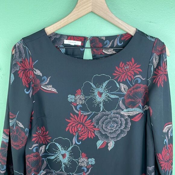 Maurices Floral Print Shift Dress Cold Shoulder size XS - Picture 5 of 12
